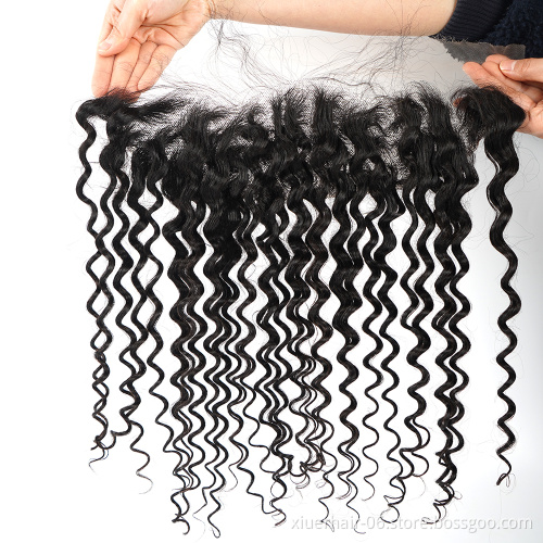 Cuticle Aligned Hair 4x4 5x5 Top Quality Invisible Thin For Black Women 613 hd Transparent Swiss Lace Closure Frontal 13x4